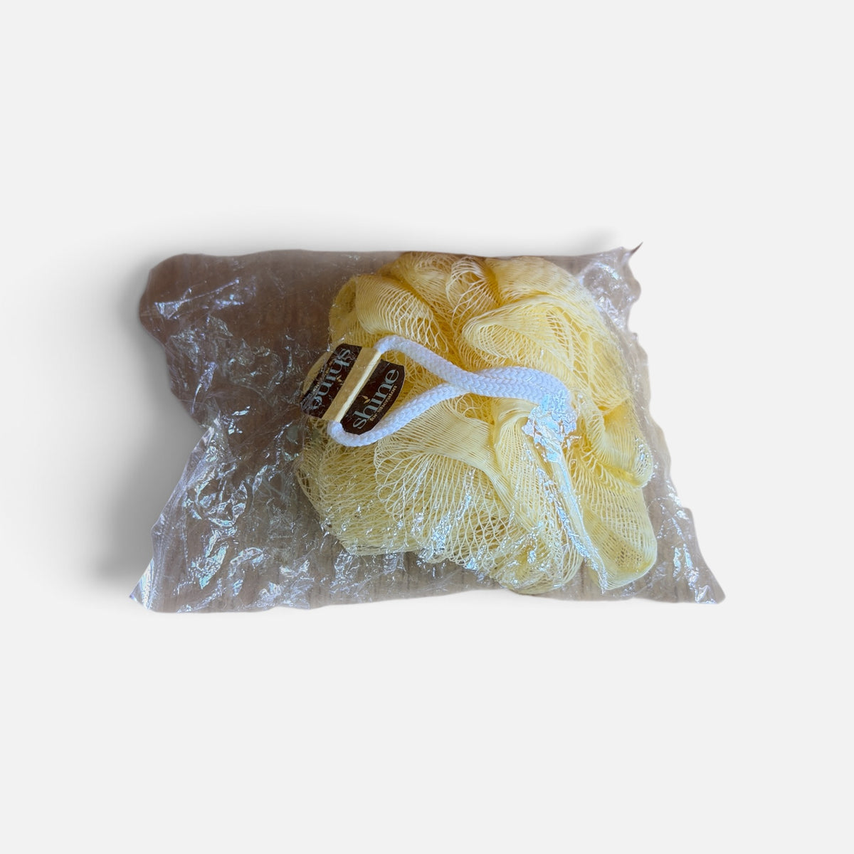 Mesh Shower Puff Yellow
