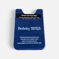 UC Berkeley Residential Life Safety Program Silicone Stick-On Cell Phone Wallet Navy