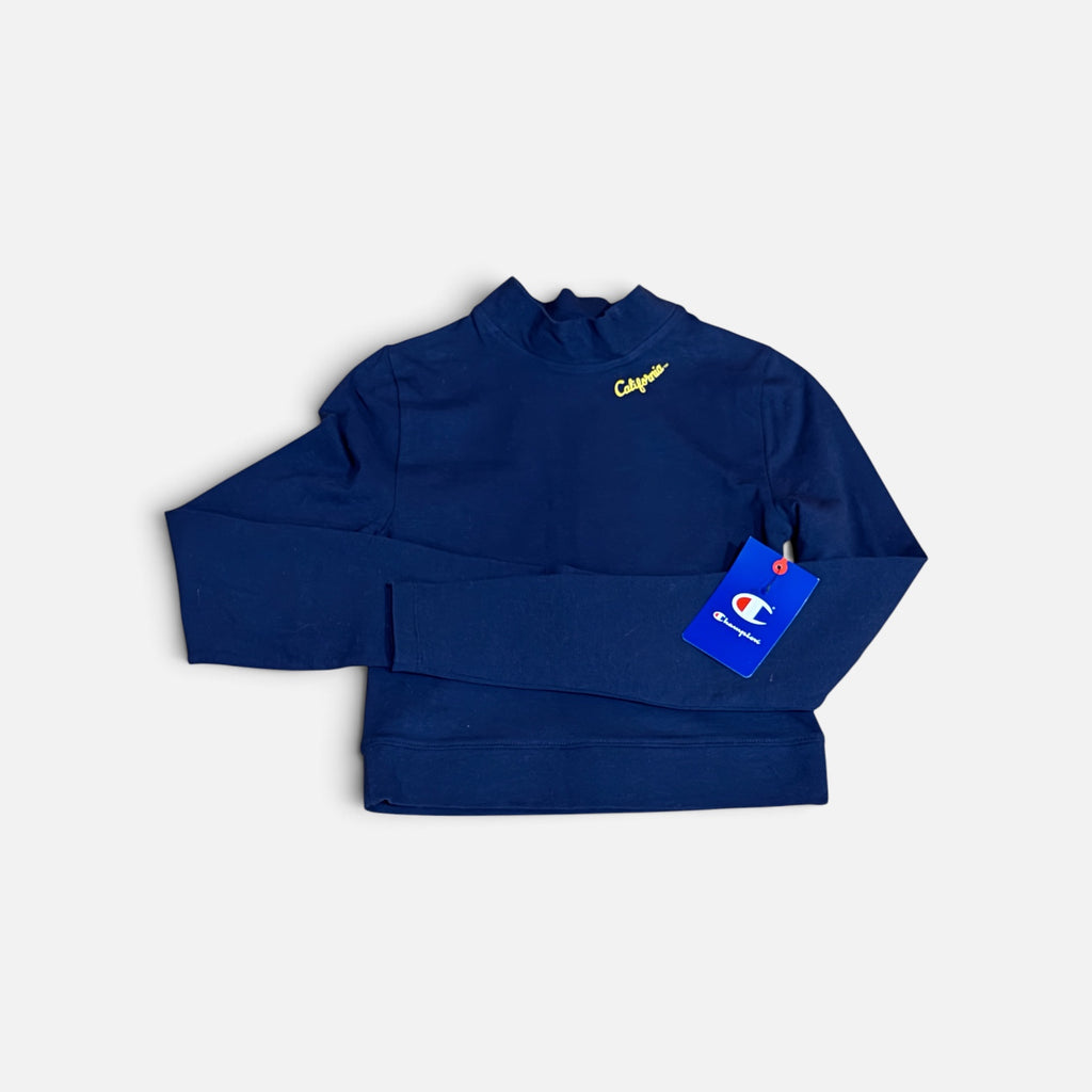UC Berkeley "Cal Bears" Version Champion SpiritFlex Mock Neck Long Sleeve Crop