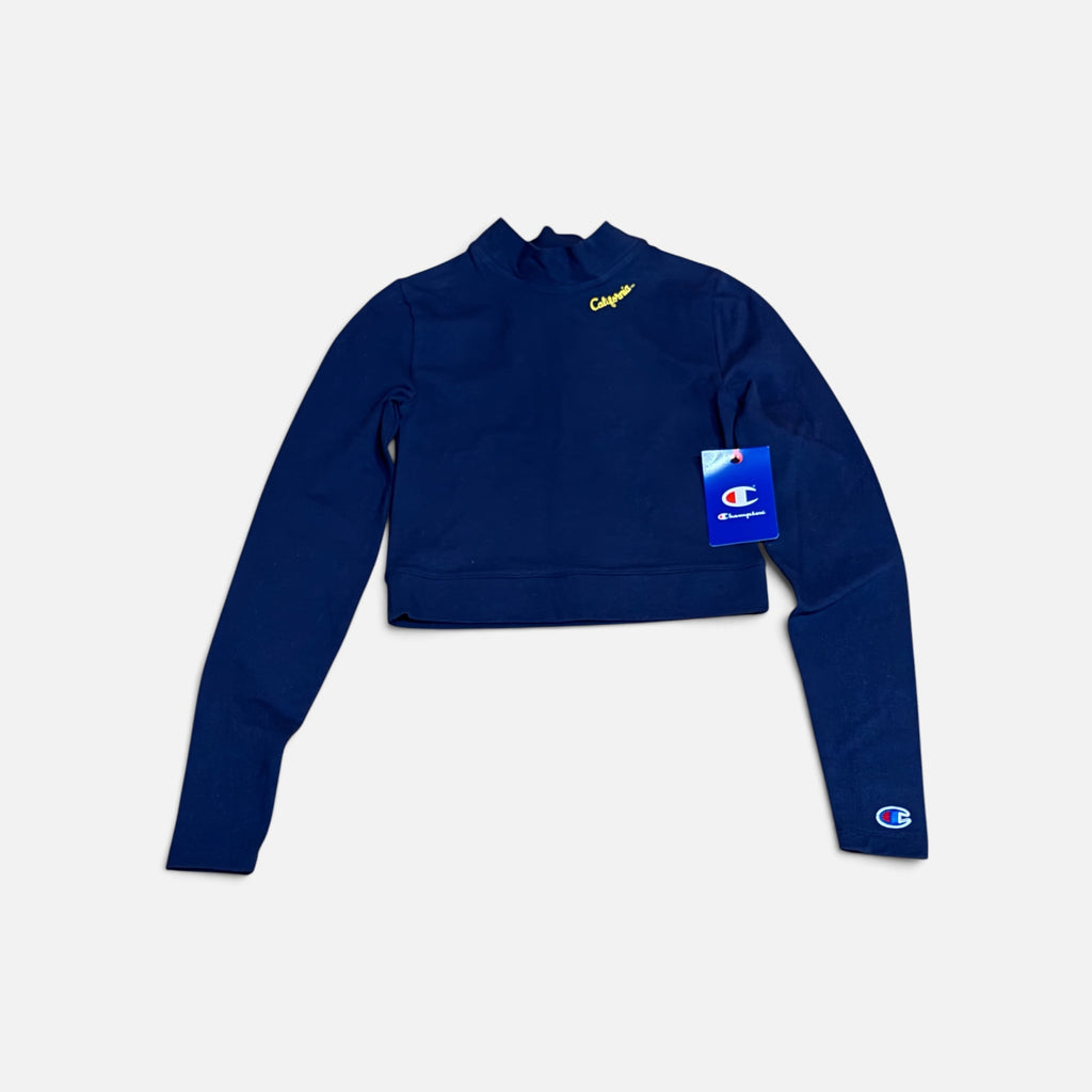UC Berkeley "Cal Bears" Version Champion SpiritFlex Mock Neck Long Sleeve Crop