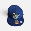 Men's Navy Blue New Era 9FIFTY Snapback, Cal Berkeley Mascot, Oski the Bear, Baseball Cap