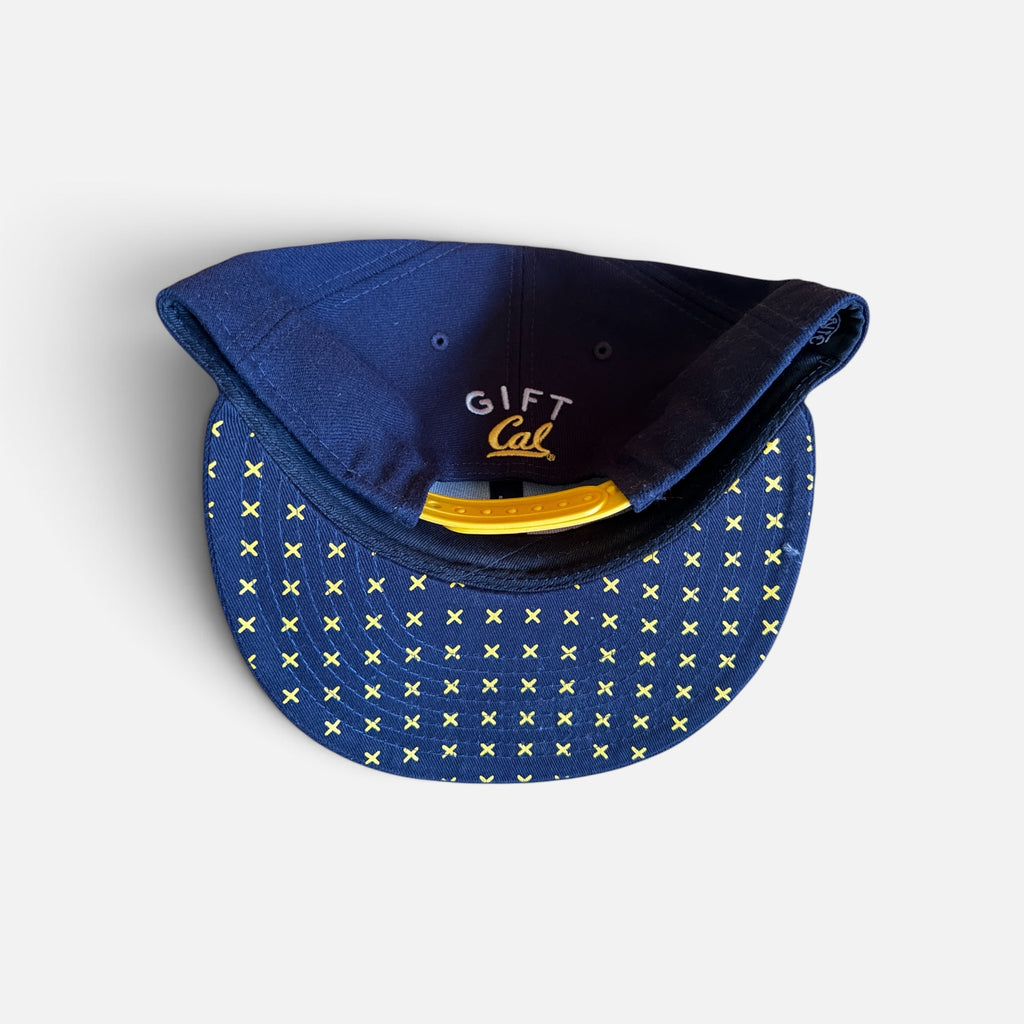 Men's Navy Blue New Era 9FIFTY Snapback, Cal Berkeley Mascot, Oski the Bear, Baseball Cap