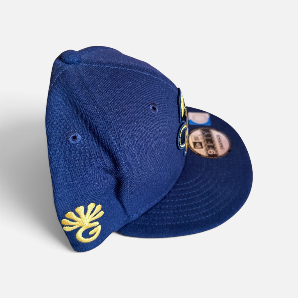 Men's Navy Blue New Era 9FIFTY Snapback, Cal Berkeley Mascot, Oski the Bear, Baseball Cap