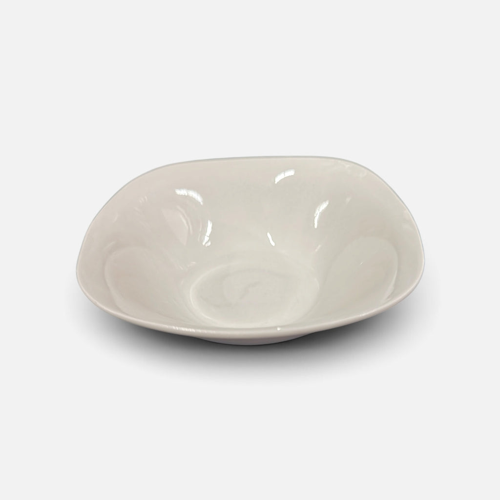 Royal Norfolk Contemporary White Stoneware Salad Bowl 7.5"D