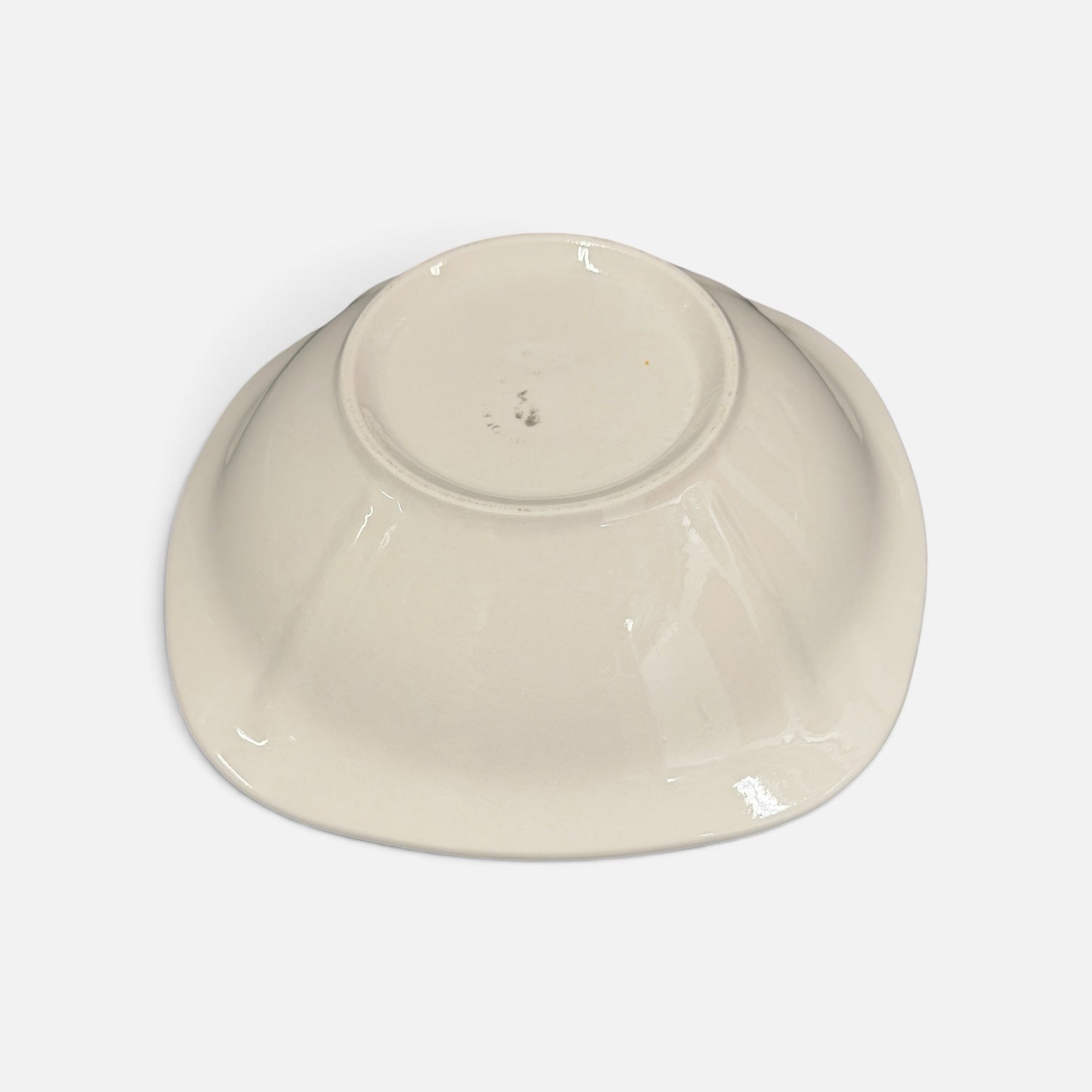 Royal Norfolk Contemporary White Stoneware Salad Bowl 7.5"D
