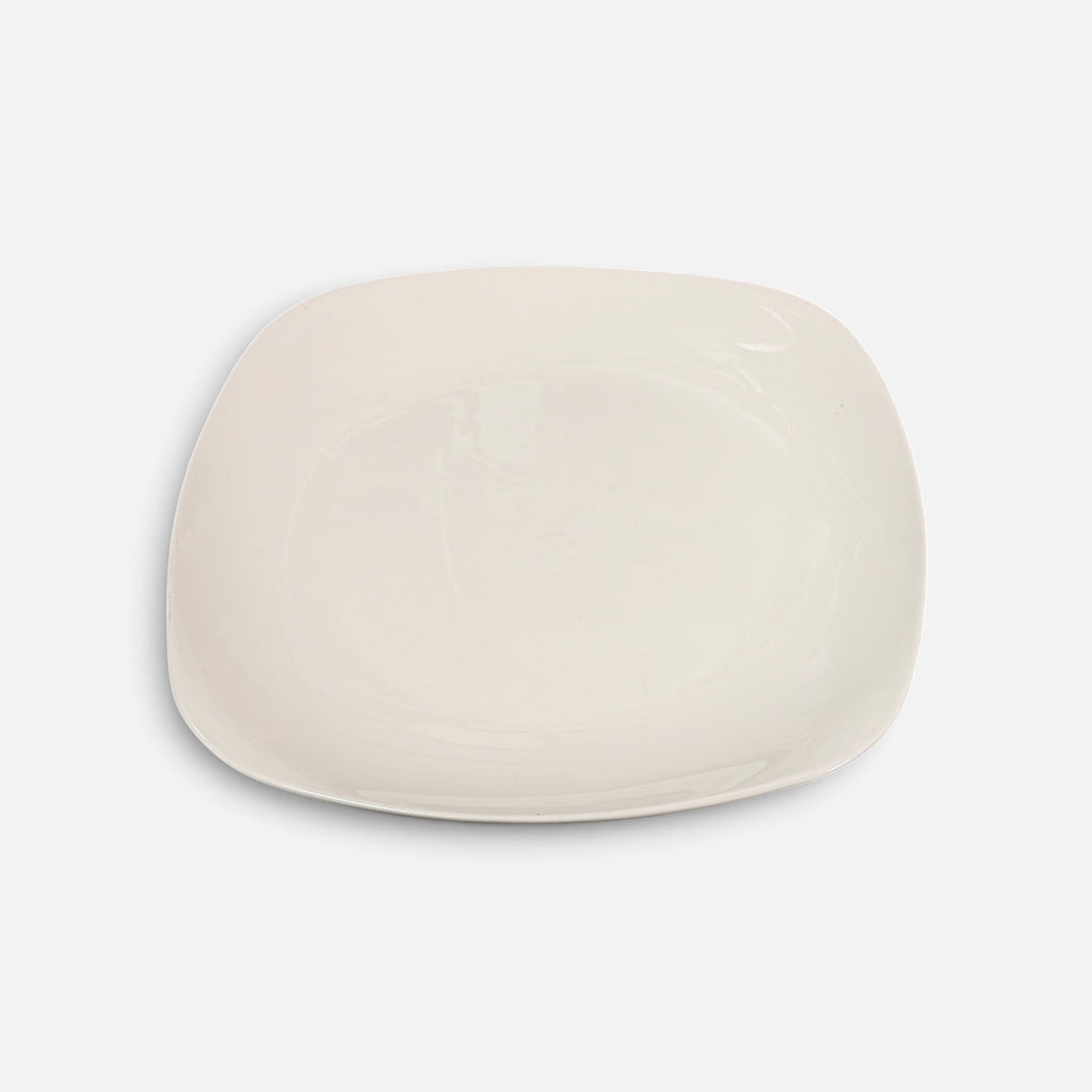 Royal Norfolk Contemporary White Stoneware Square Plate 7"D