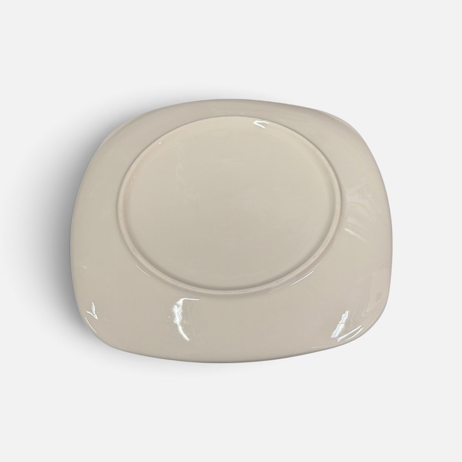 Royal Norfolk Contemporary White Stoneware Square Plate 10"D