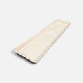 IKEA Long Ceramic Candle Tray/Platter White 4.5" x 17"