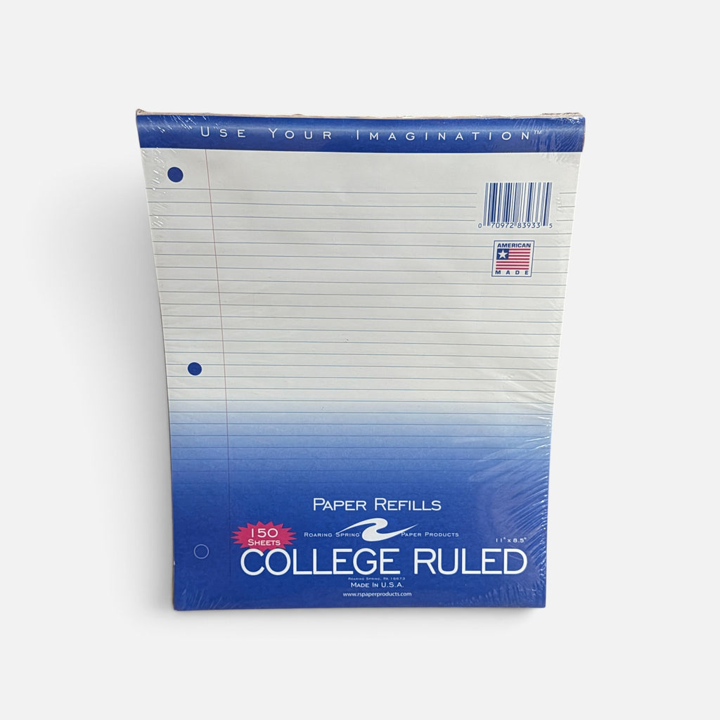 Roaring Spring College Ruled Filler Paper -150 Sheets