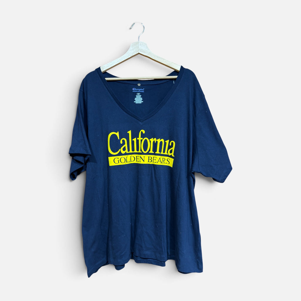 Women's California Golden Bears Cal Champion Navy Blue V Neck Tee