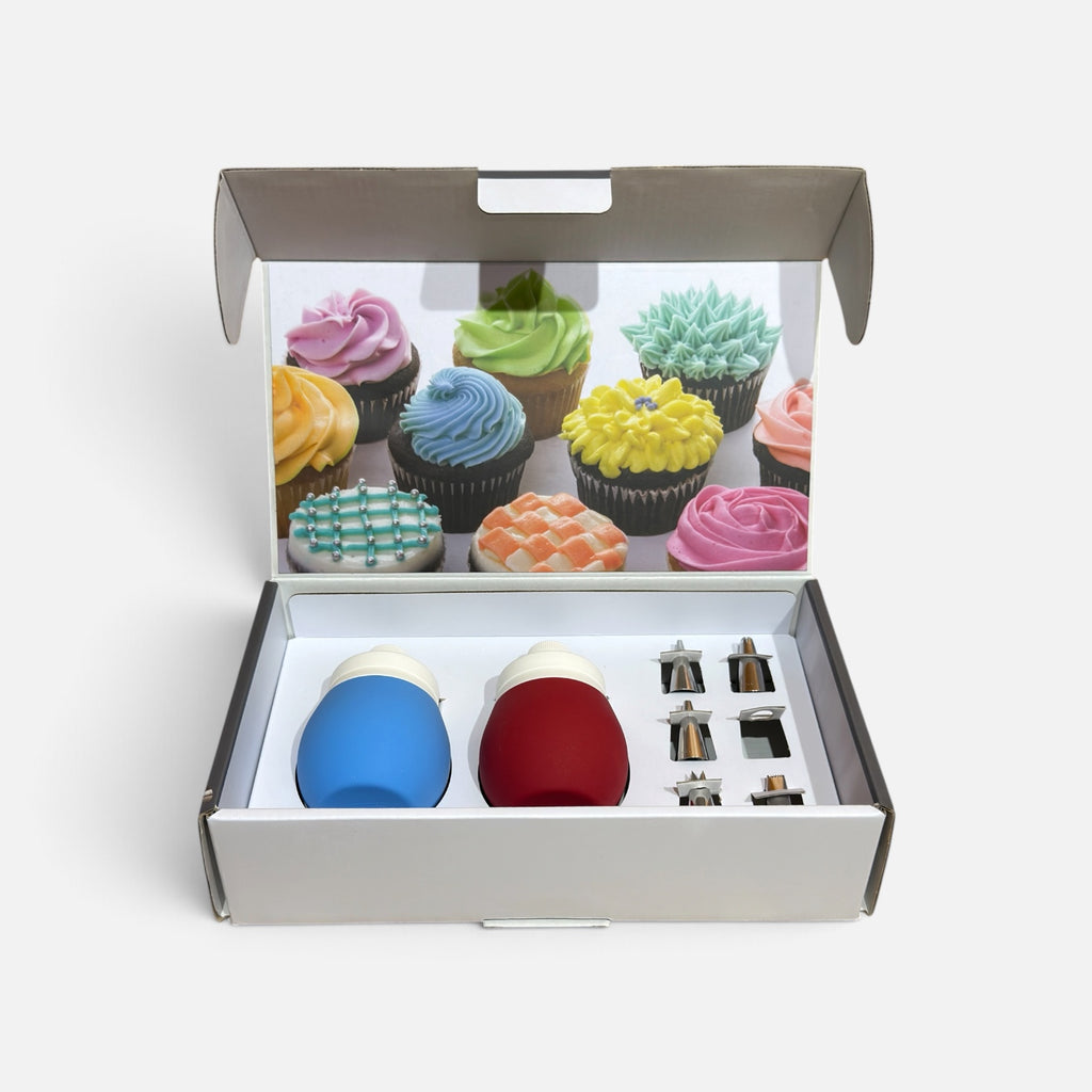 Prepworks Decorating Kit: 8-Piece Cake & Cupcake Icing Piping Set