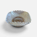 6" Square Pressed Glass Bowl English Hobnail Clear (Round Base) by Westmoreland Crafted in USA
