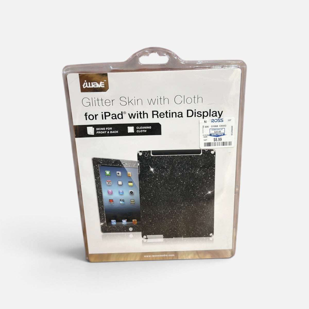 iWave Glitter Skin with Cloth for iPad with Retina display (older iPad 3rd/4th generation era)