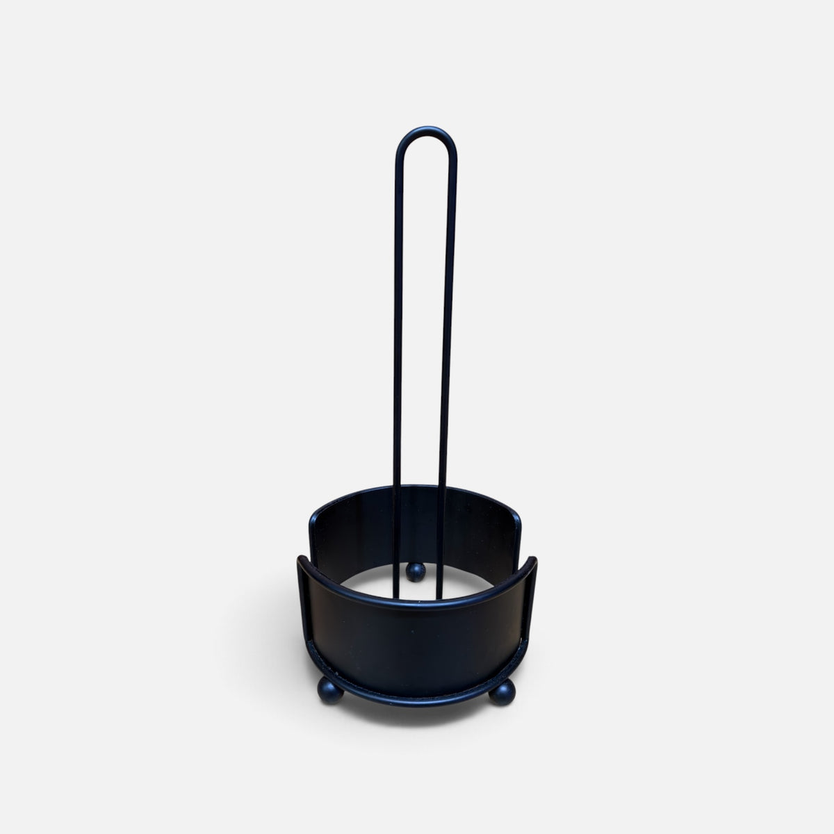 Black Metal Paper Towel Holder