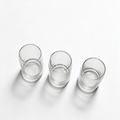 Set of 3 Clear Glass Tumbers