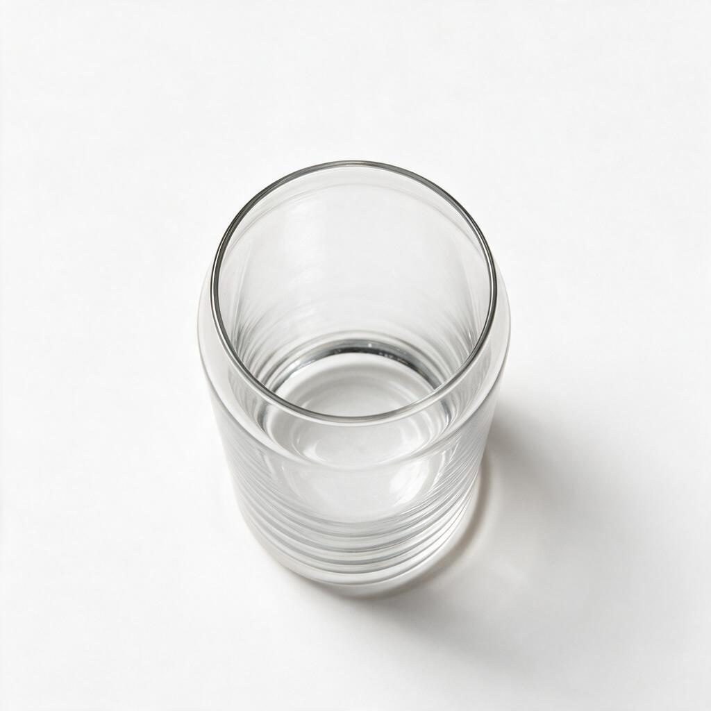 Set of 3 Clear Glass Tumbers