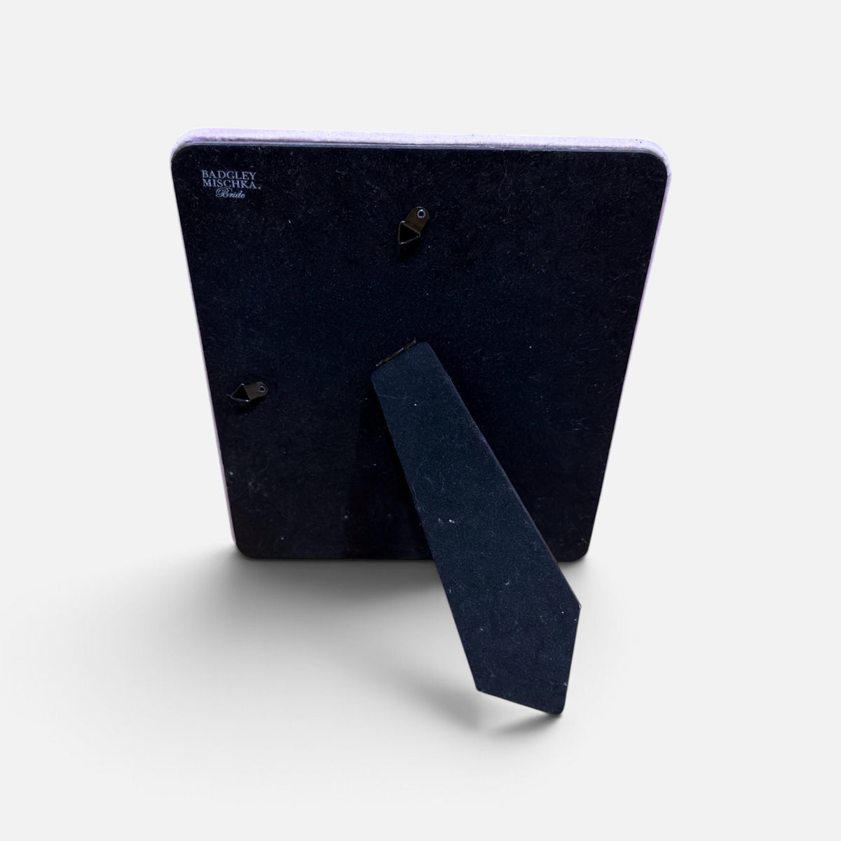 Badgley Mischka Lavender Velvet Tabletop Mirror 9" x 11"