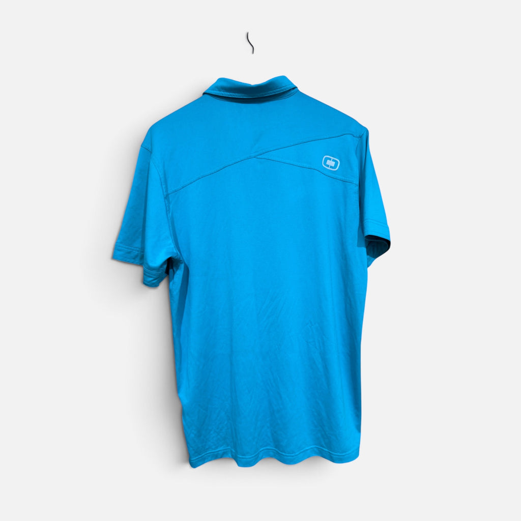 Blue Performance Short-Sleeve Polo Shirt Size: L