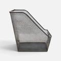Metal Mesh Magazine File Holder Silver