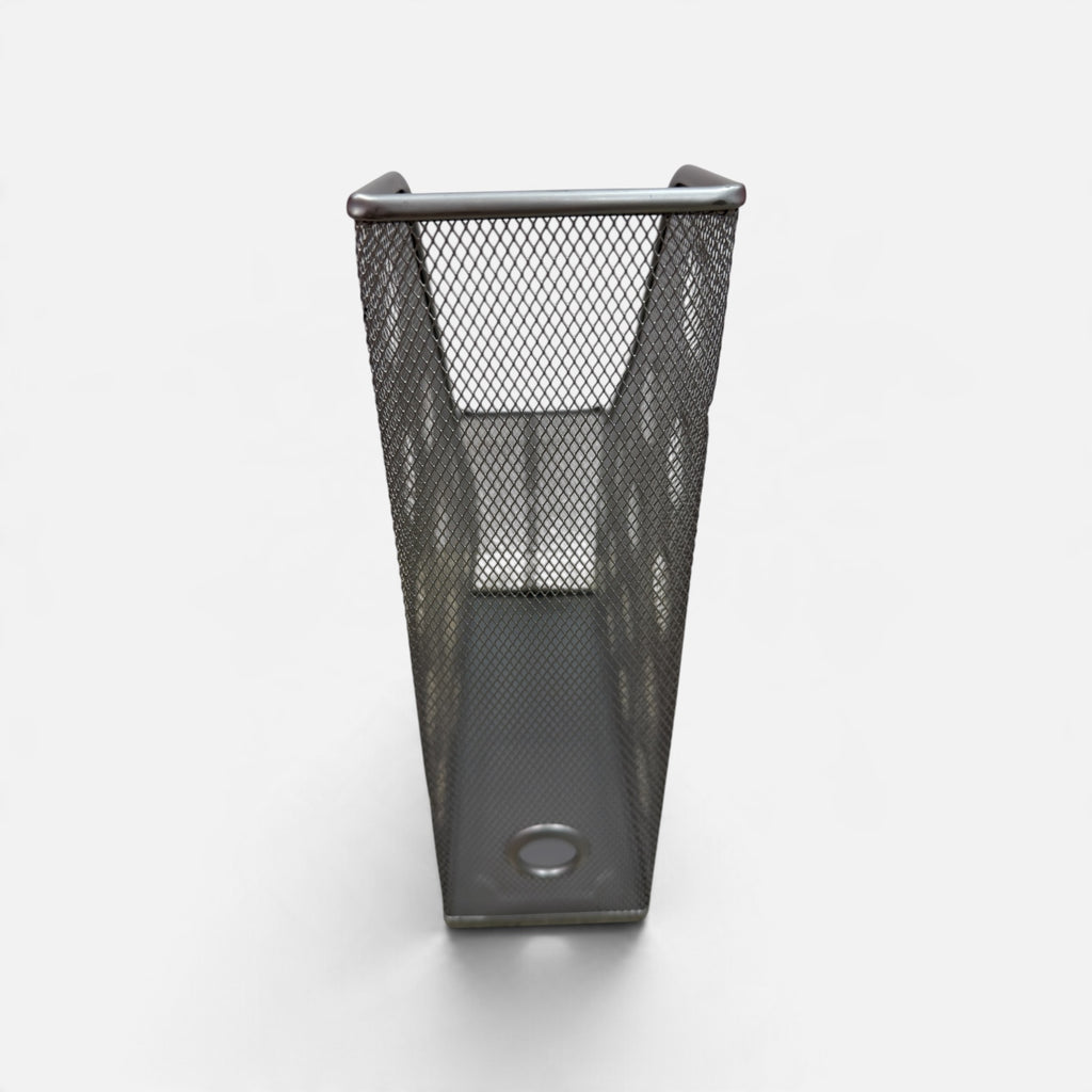 Metal Mesh Magazine File Holder Silver