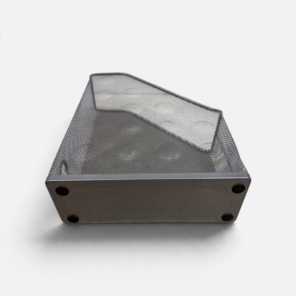 Metal Mesh Magazine File Holder Silver