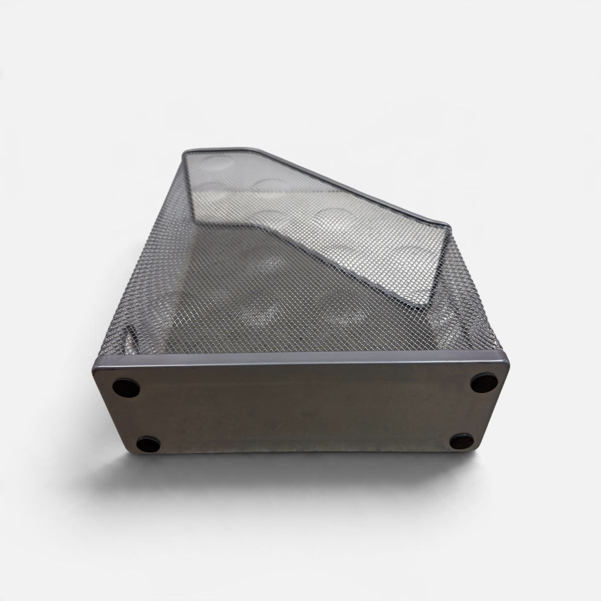 Metal Mesh Magazine File Holder Silver