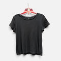St. John's Bay Womens Crew Neck Short Sleeve T-Shirt Black Size: PS