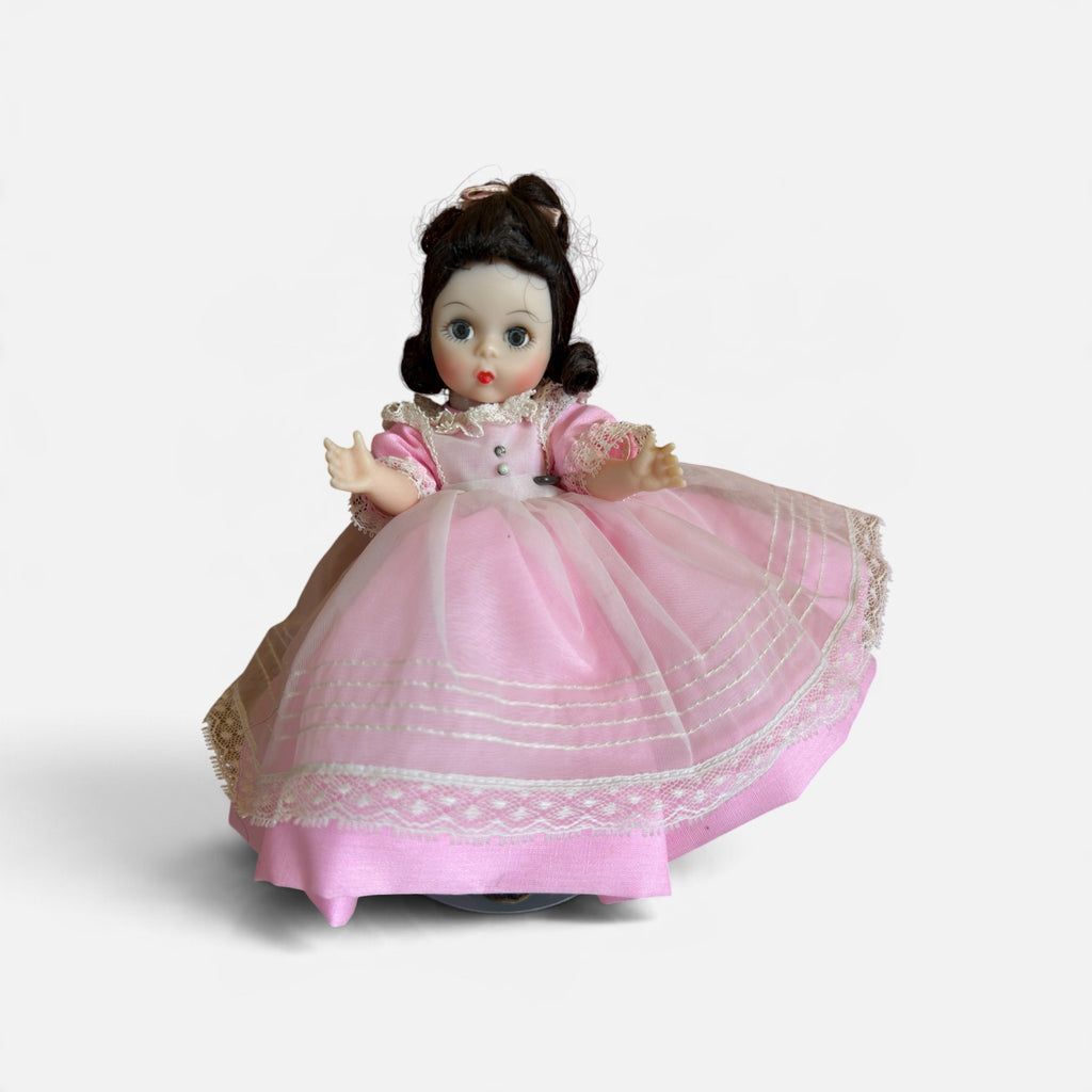 Vintage Madame Alexander "Beth" (Model #412) from the Classic Little Women Collection with Metal Stand 8"H