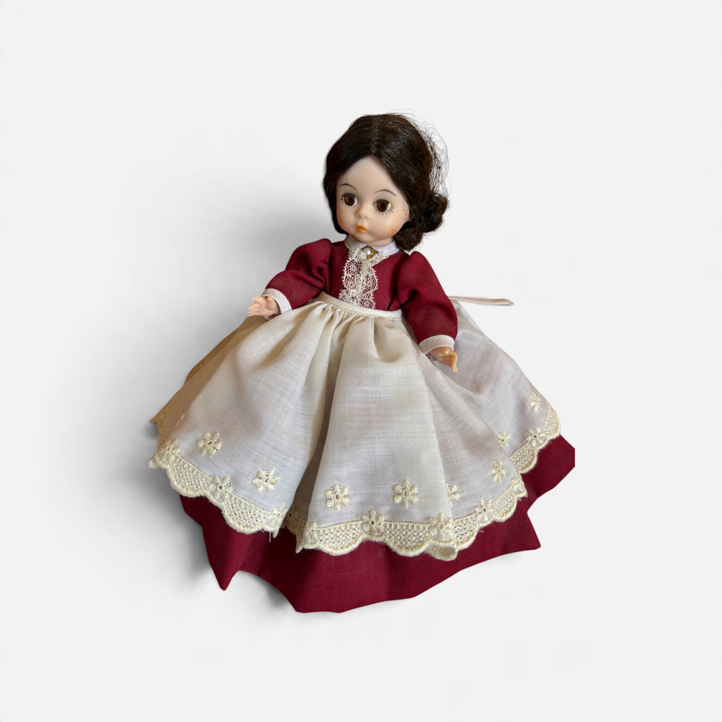 Vintage Madame Alexander "Marmee" Collectible Doll from the Little Women Series with Metal Stand 8"H