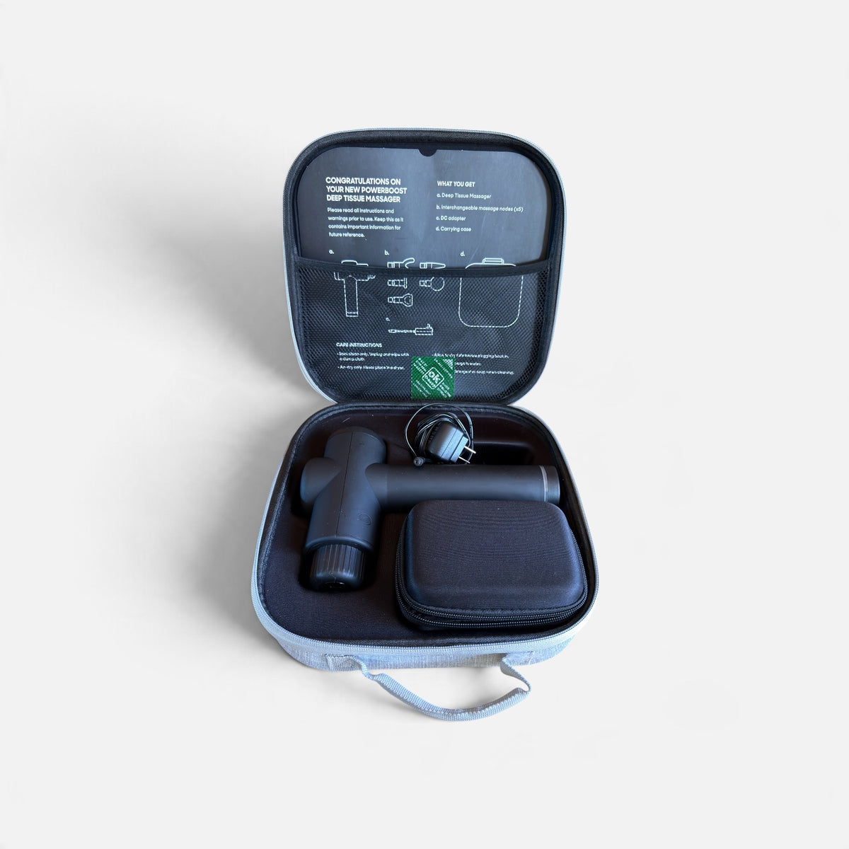 Sharper Image Power Percussion Deep Tissue Massager Set - Black