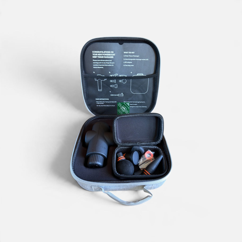 Sharper Image Power Percussion Deep Tissue Massager Set - Black