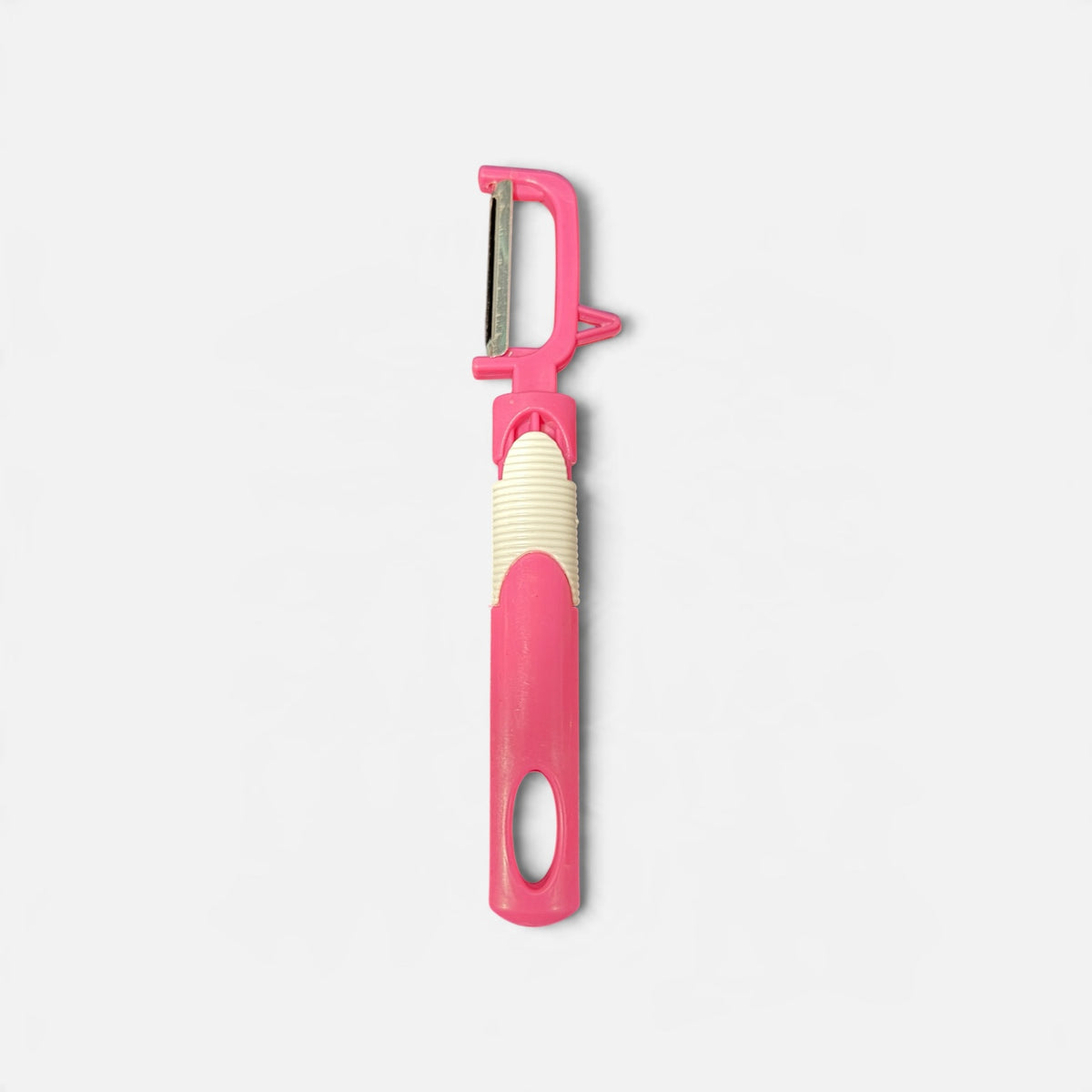 Pink and White Multi-functional Y-shaped Vegetable and Fruit Peeler