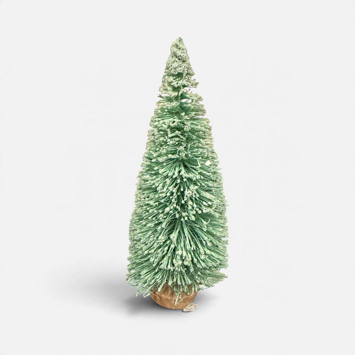 Mini Christmas Tree with Wood Base  4"H