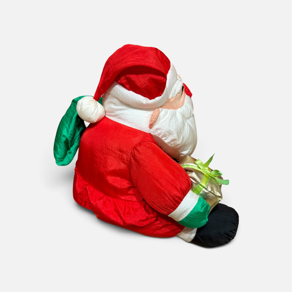 Vintage Puffy Nylon/Parachute-style Santa Claus Plush 17"
