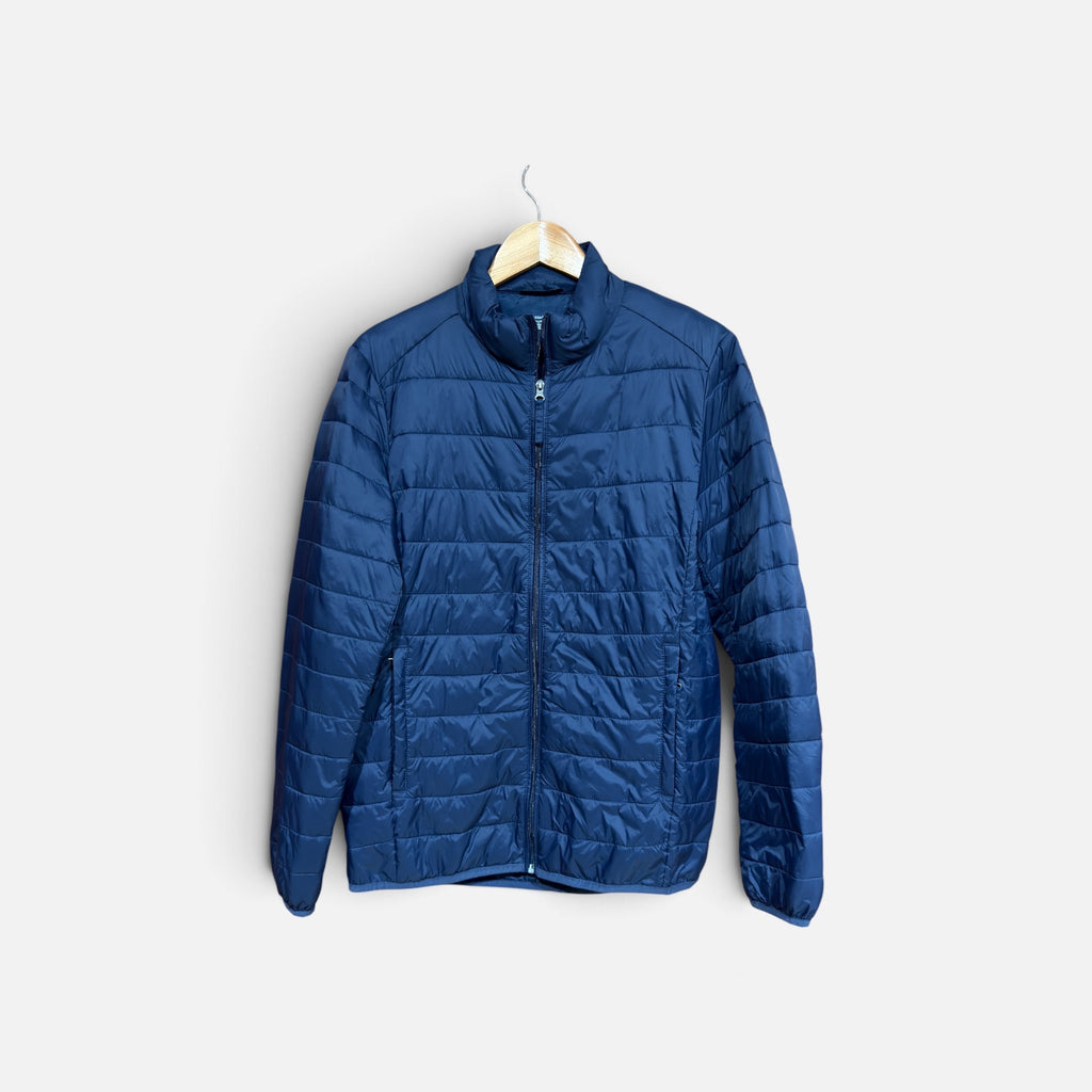 Amazon Essentials Men's Packable Lightweight Water-Resistant Puffer Jacket Blue Size: S