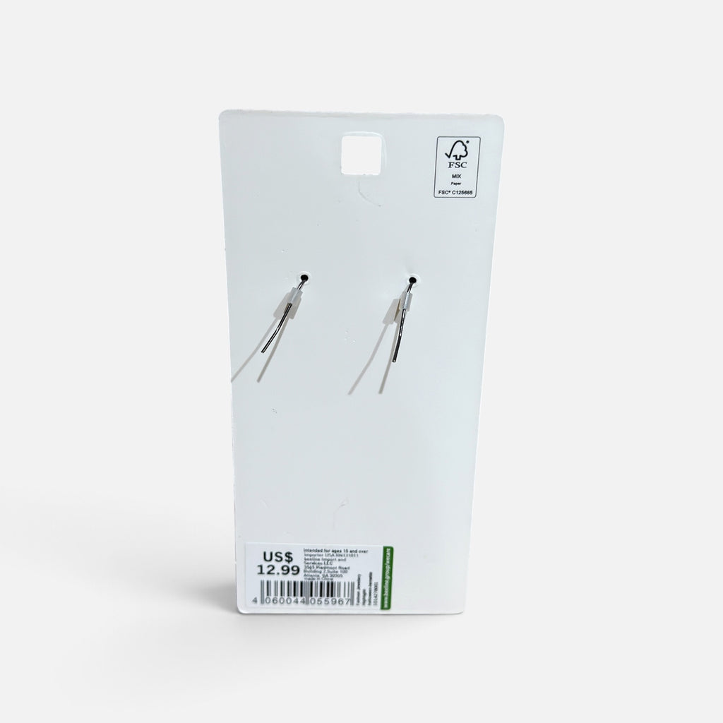 "I Am Limited Edition" Black Skeleton Dangle Earrings