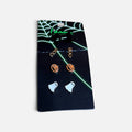 "I am Limit Edition" Halloween-themed 3-pair Stud Earring Set ("BOO" Lettering, Jack-o'-Lantern Pumpkins, White Ghosts)
