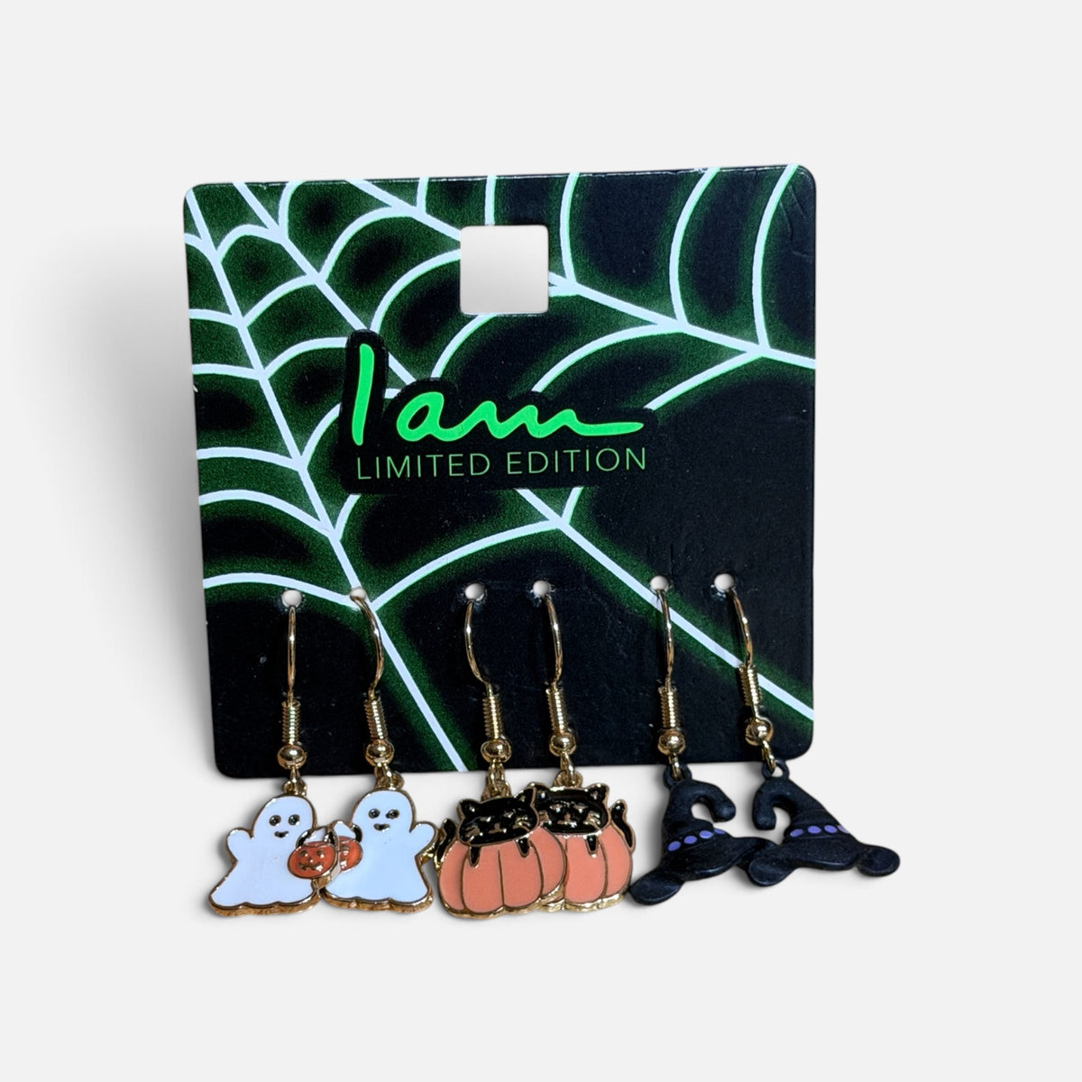 3-Pair Set of "I Am Limited Edition" Halloween Dangle Earrings- Limit one set per person