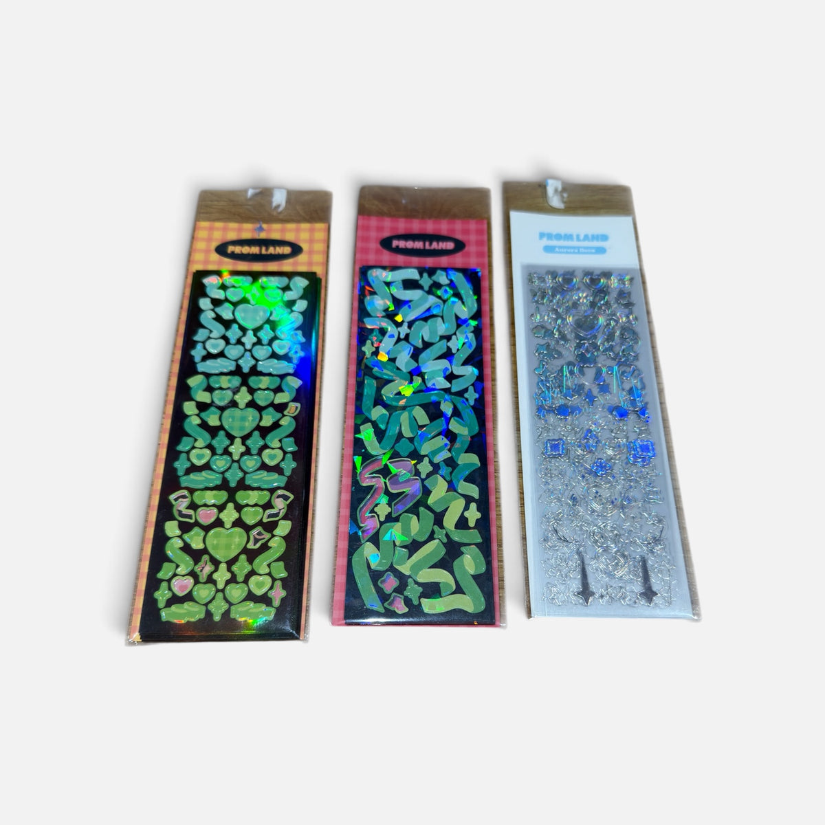 Three Packs of Prom Land Hologram Heart Party Seal Stickers *Volunteer Exclusives*