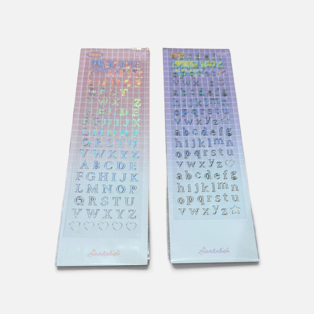 MANTABOX Aurora Alphabet Seal Stickers (2 Packs)