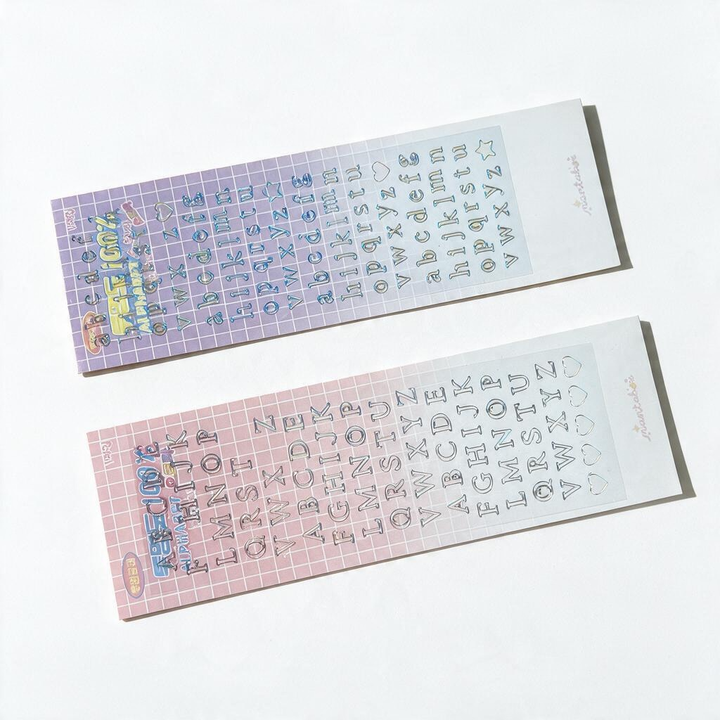 MANTABOX Aurora Alphabet Seal Stickers (2 Packs)