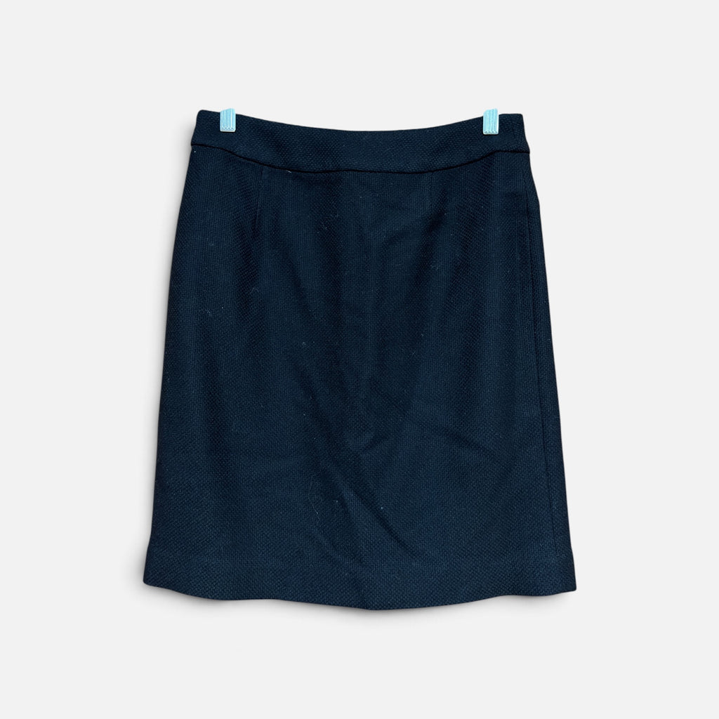 Black Wool Classic Short A Line Skirt Size 4
