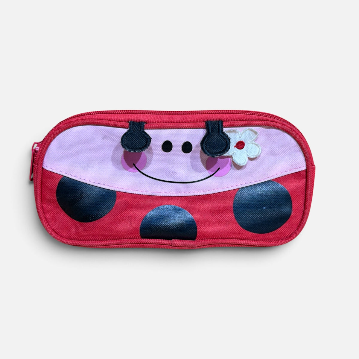 Stephen Joseph Ladybug Pencil Pouch Pink 9" x 4" x 0.5"