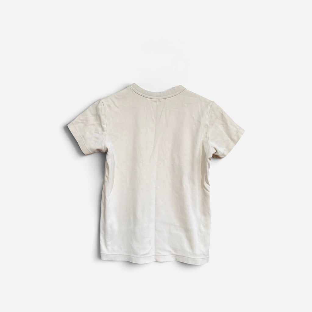 UNIQLO Women's Crew Neck T-Shirt Cream Size: S