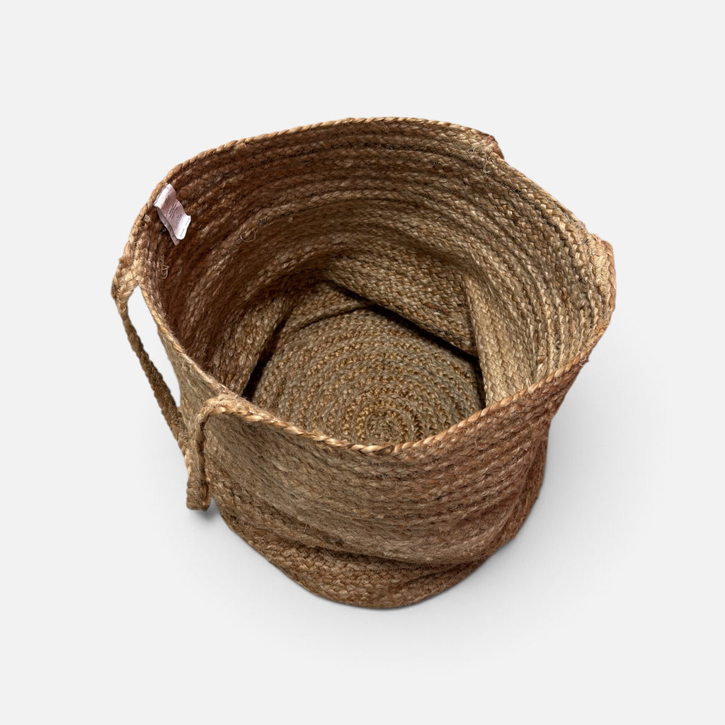 100% Jute Planter, Multi-Purpose Storage Bag 18"W x 16"H