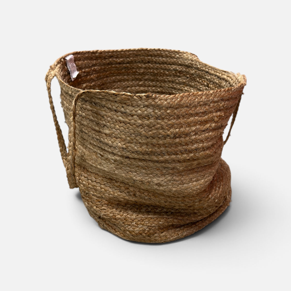 100% Jute Planter, Multi-Purpose Storage Bag 18"W x 16"H