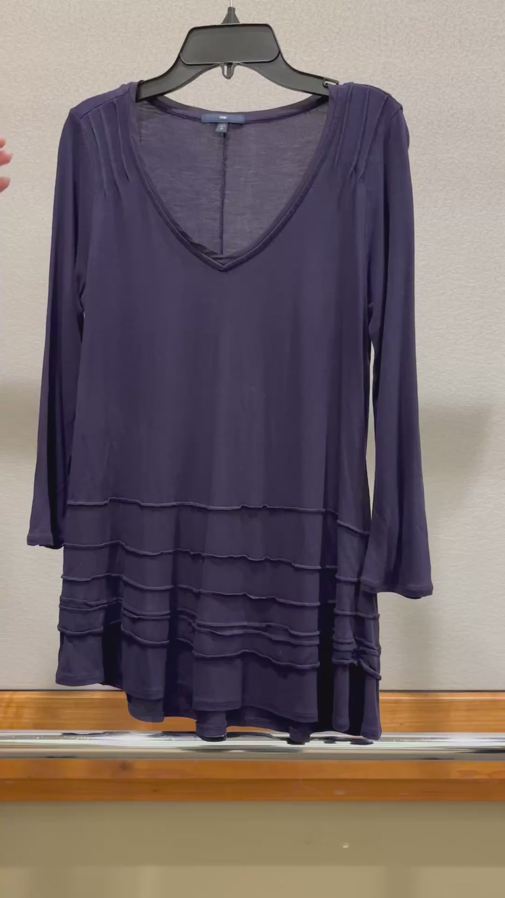 Gap Purple Long Sleeve Top Size: XS