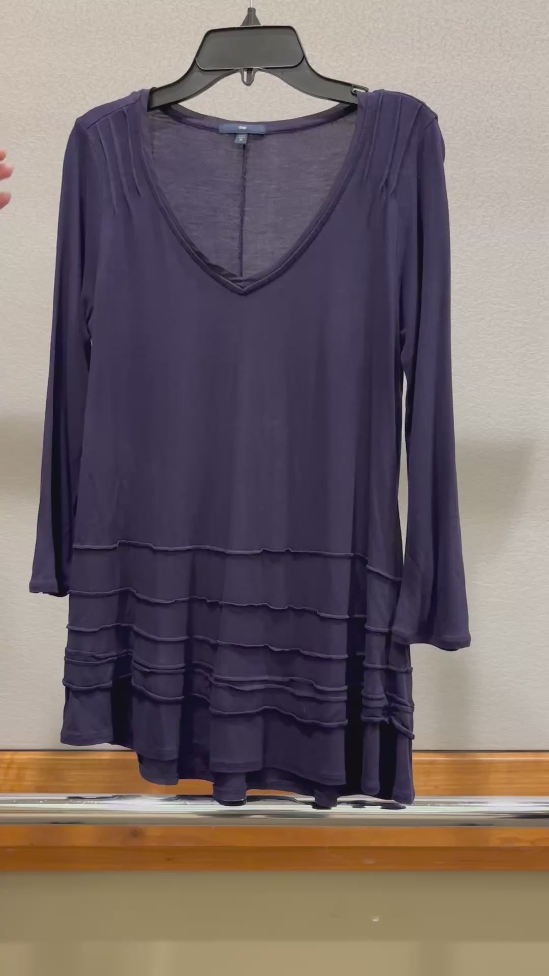 Gap Purple Long Sleeve Top Size: XS