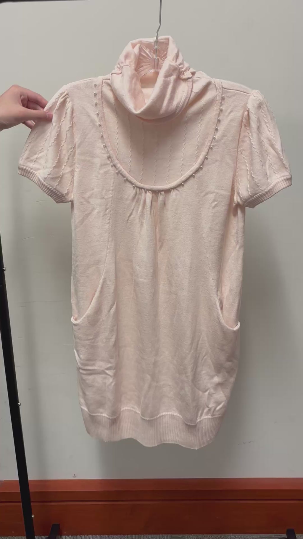 Light Pink Casablanca Sweater Dress Size: XL
