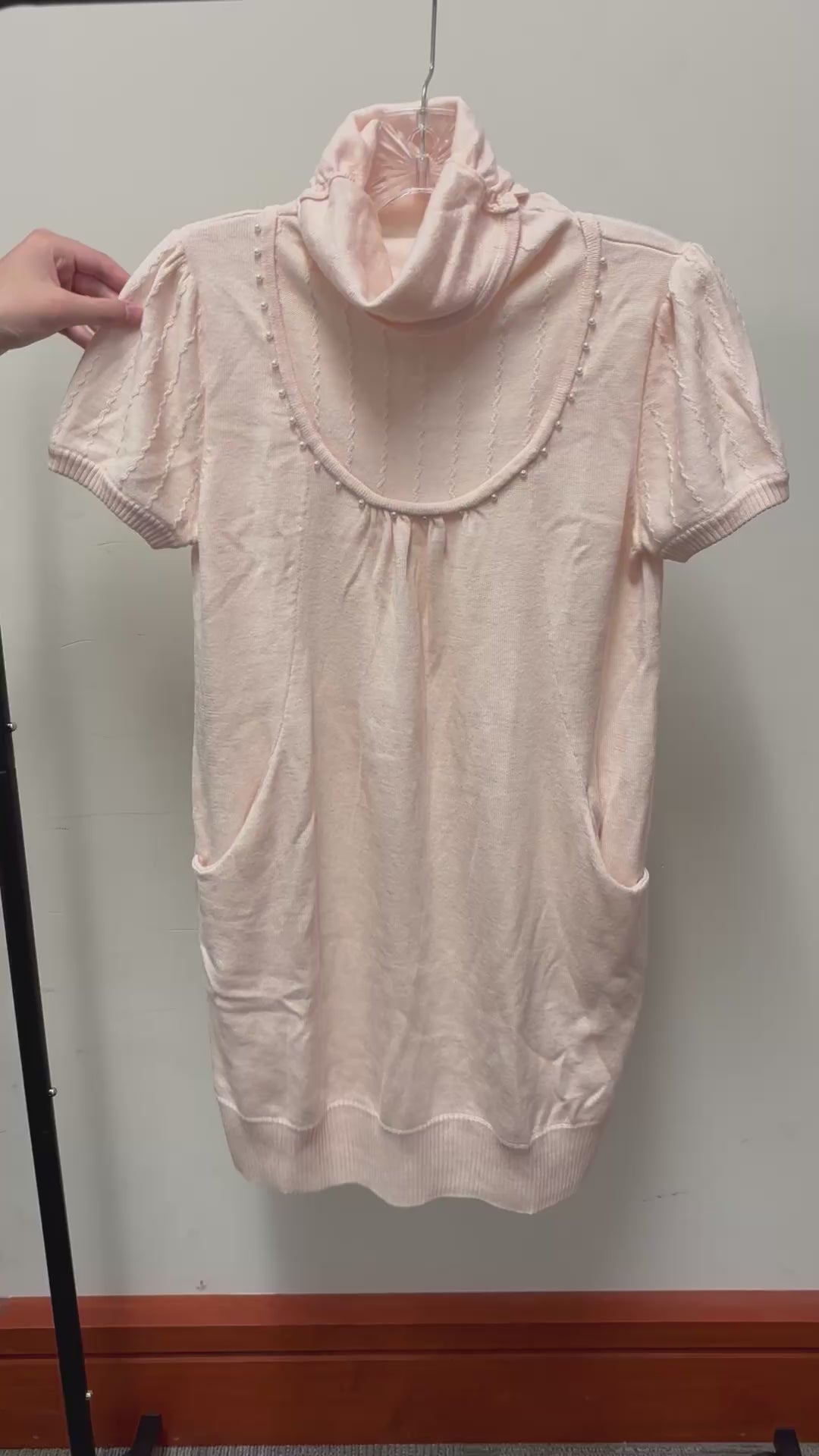 Light Pink Casablanca Sweater Dress Size: XL